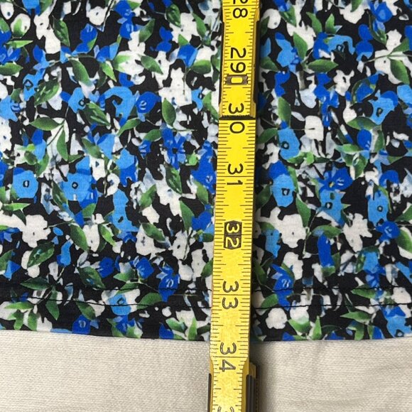 NWT Qeefan Women S Sleeveless Floral A-Line Dress Blue Green Loose Vacation - Picture 13 of 16